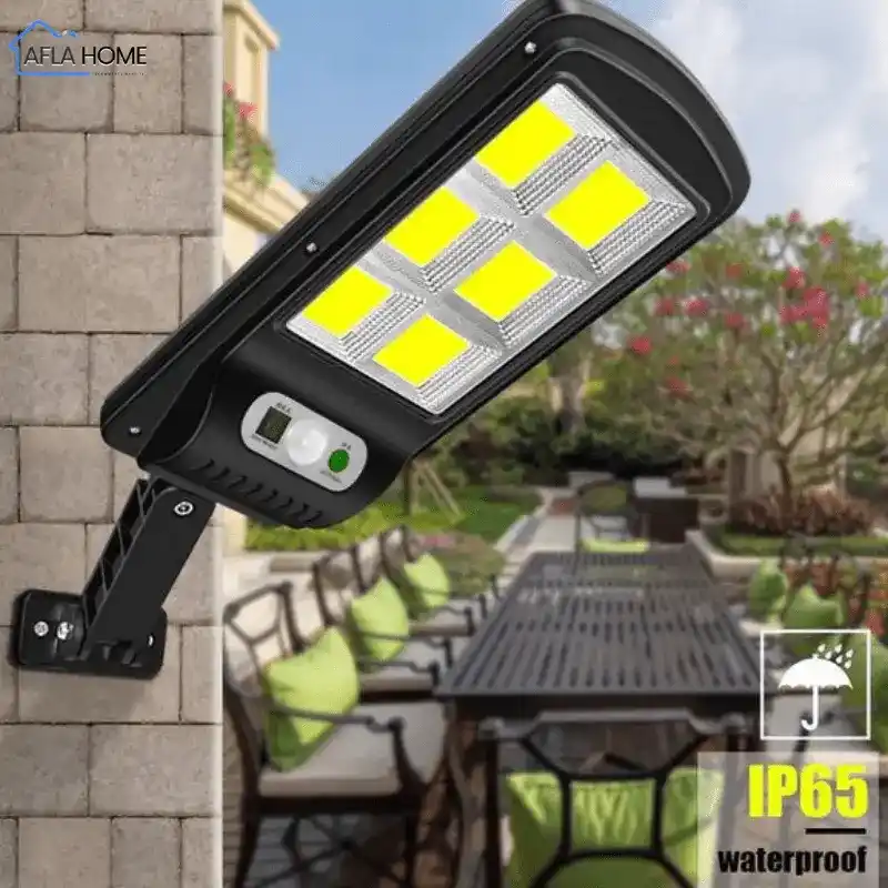 مصباح الطاقة الشمسية ذكي بمستشعر حركة مع التحكم عن بعد