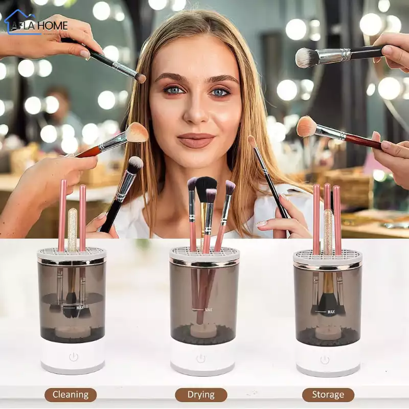 nettoyeur pinceaux maquillage automatique