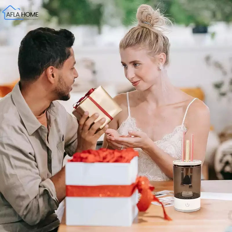 nettoyeur pinceaux maquillage automatique