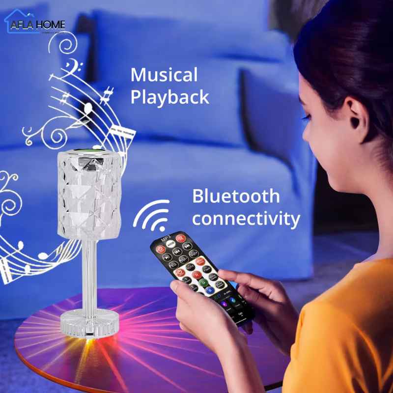 Lampe cristal Bluetooth music maroc