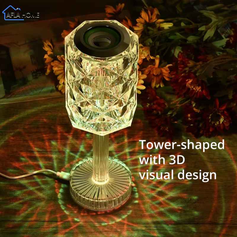 Lampe cristal Bluetooth music maroc