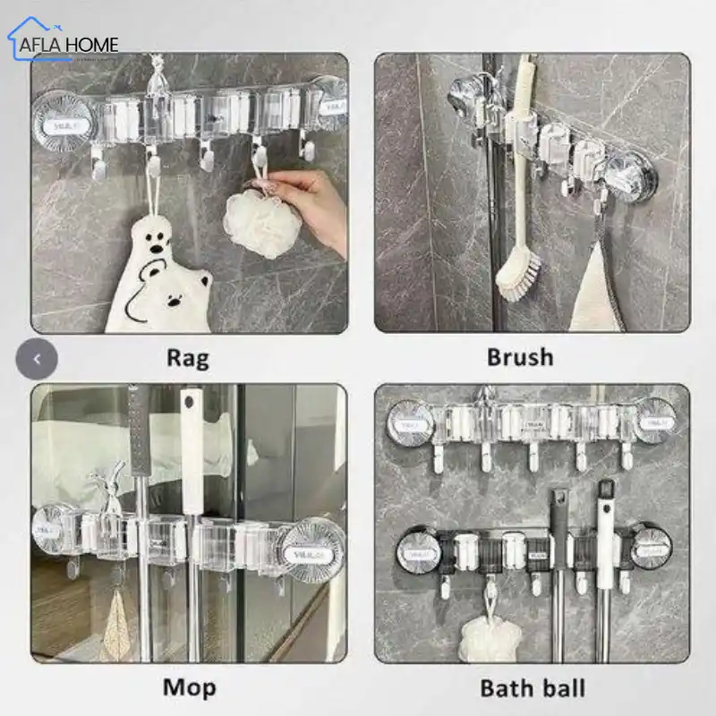 support balai mural sans perçage multifonction Maroc