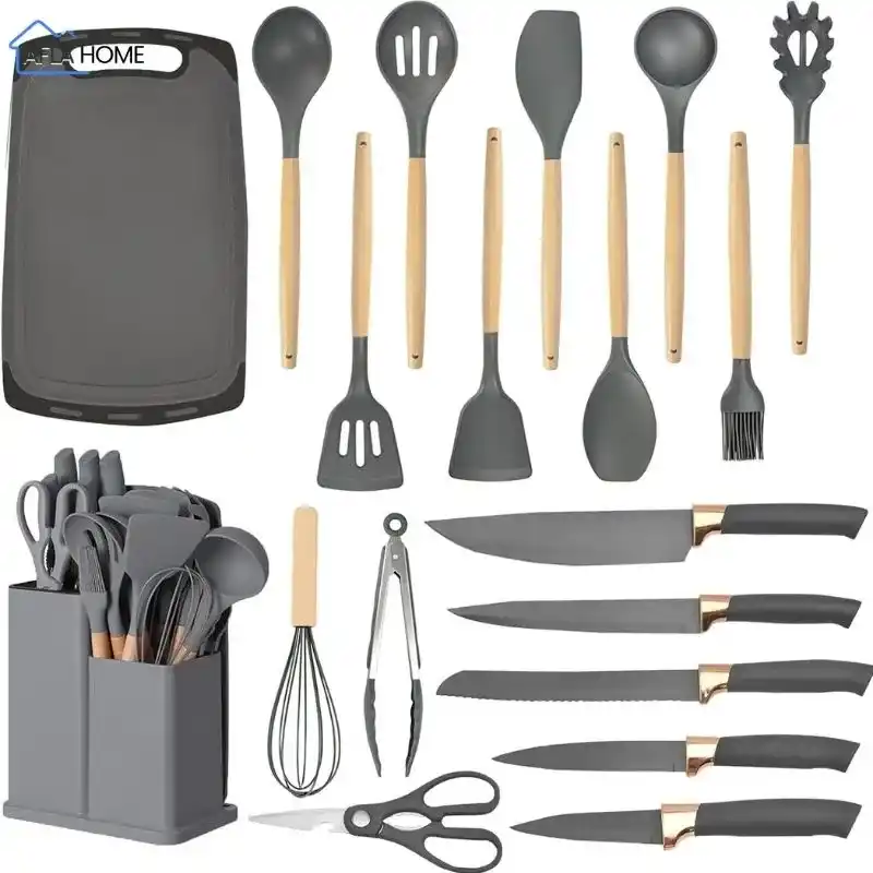 ensemble ustensiles cuisine silicone 19 pièces Maroc