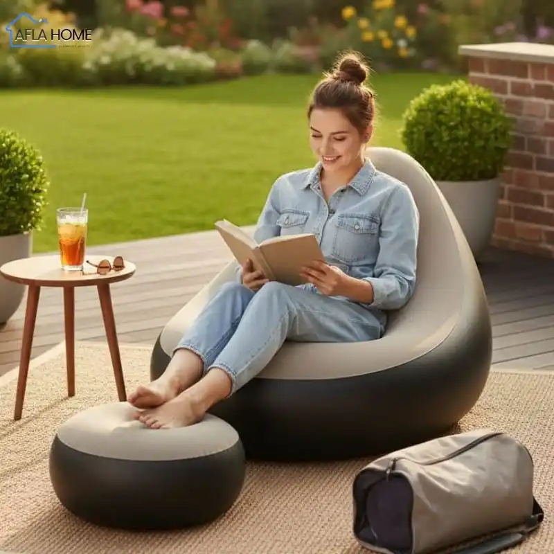 كرسي نفخي للاستراحة المنزلية