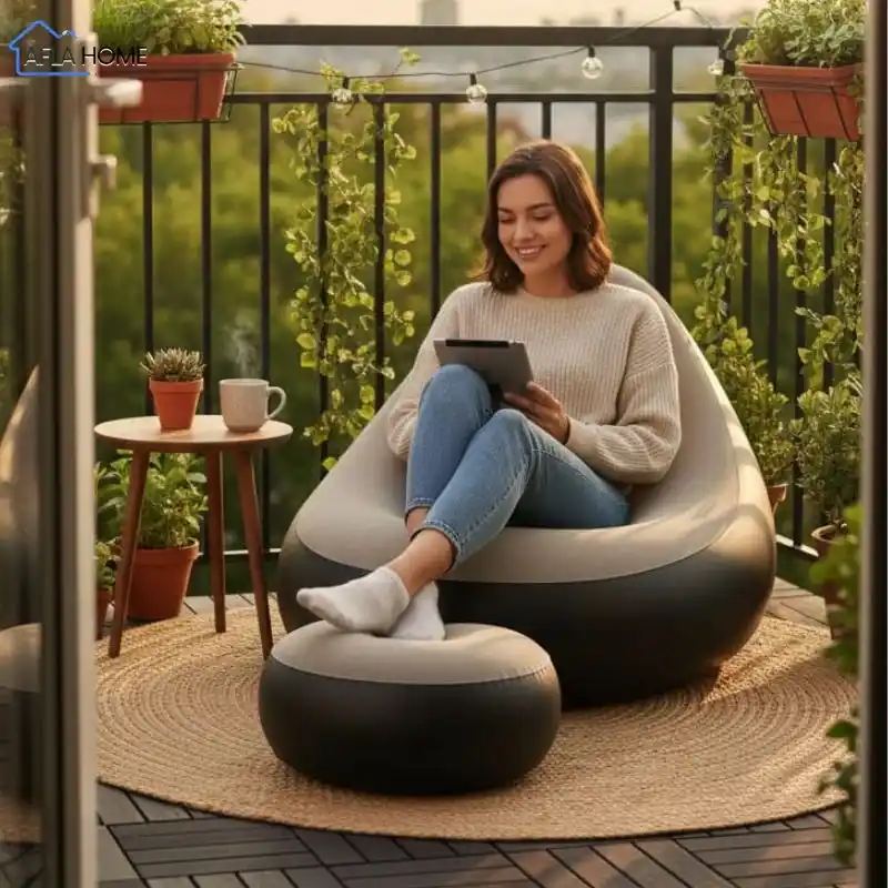 كرسي نفخي للاستراحة المنزلية