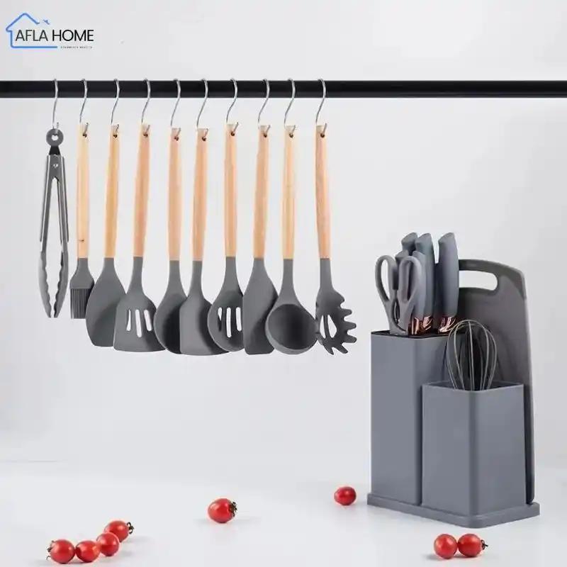 ensemble ustensiles cuisine silicone 19 pièces Maroc