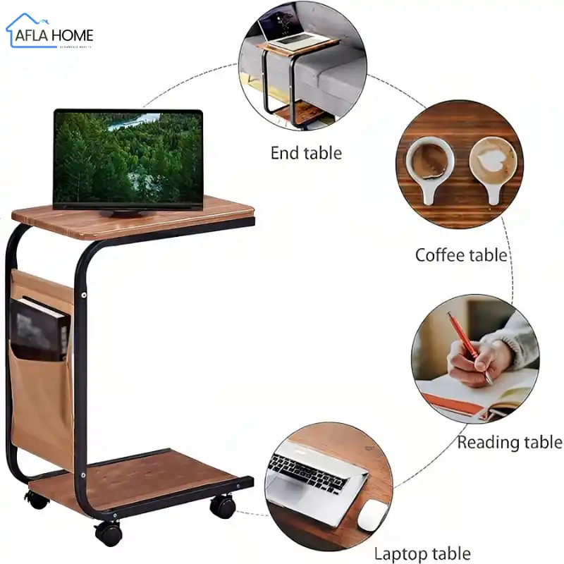 table d'appoint à roulettes Maroc