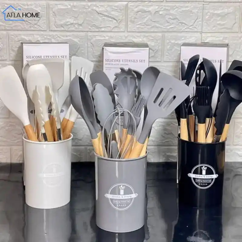 set ustensiles cuisine silicone 12 pièces